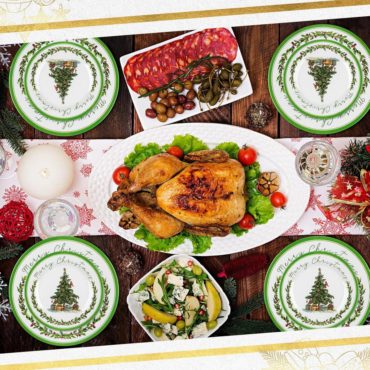 12-pcs-christmas-tree-dinnerware-service-for-4-melamine-plates-ceramic-mug