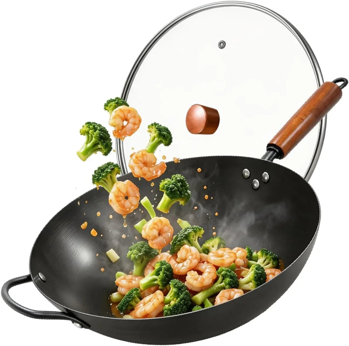 13in-carbon-steel-wok-pan-with-glass-lid-pre-seasoned-flat-bottom-wok-wok-for-gas-electric-induction-cooktops-naturally-seasoned-stir-fry-pan-with-wooden-handle-for-bbq-camping-everyday-cooking