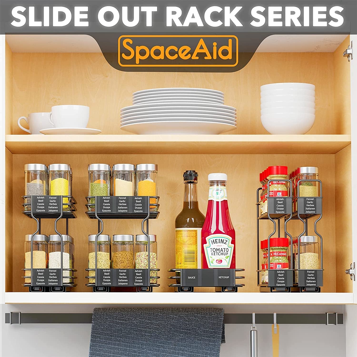 pull-out-spice-rack-organizer-for-cabinet-heavy-duty-slide-out-seasoning-kitchen-organizer-cabinet-organizer-with-labels-5-2-w-x10-75-d-x10-h-2-drawers-2-tier