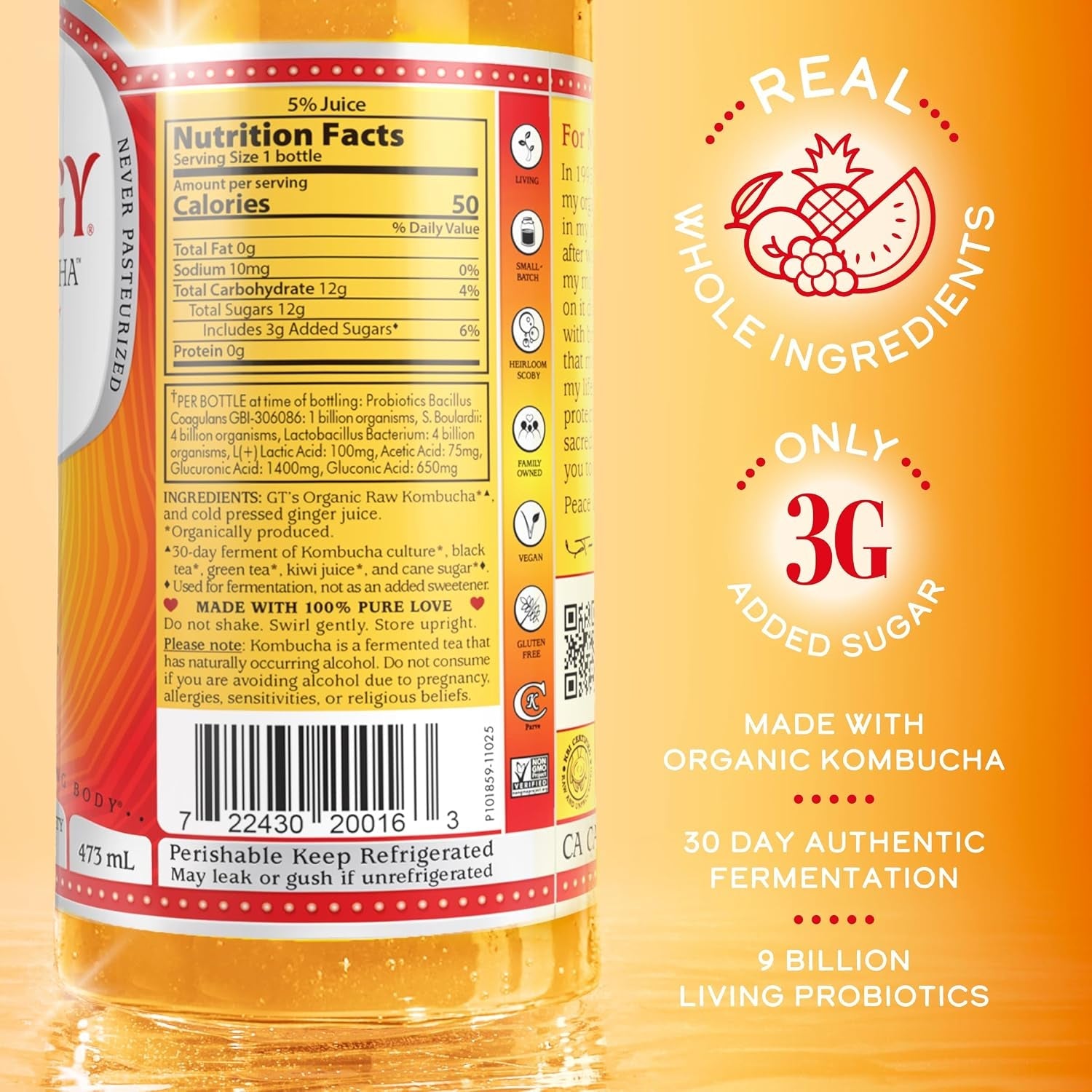 the-real-kombucha-gingerade-16-fl-oz-bottle-raw-probiotic-drink-for-gut-health-and-immune-support