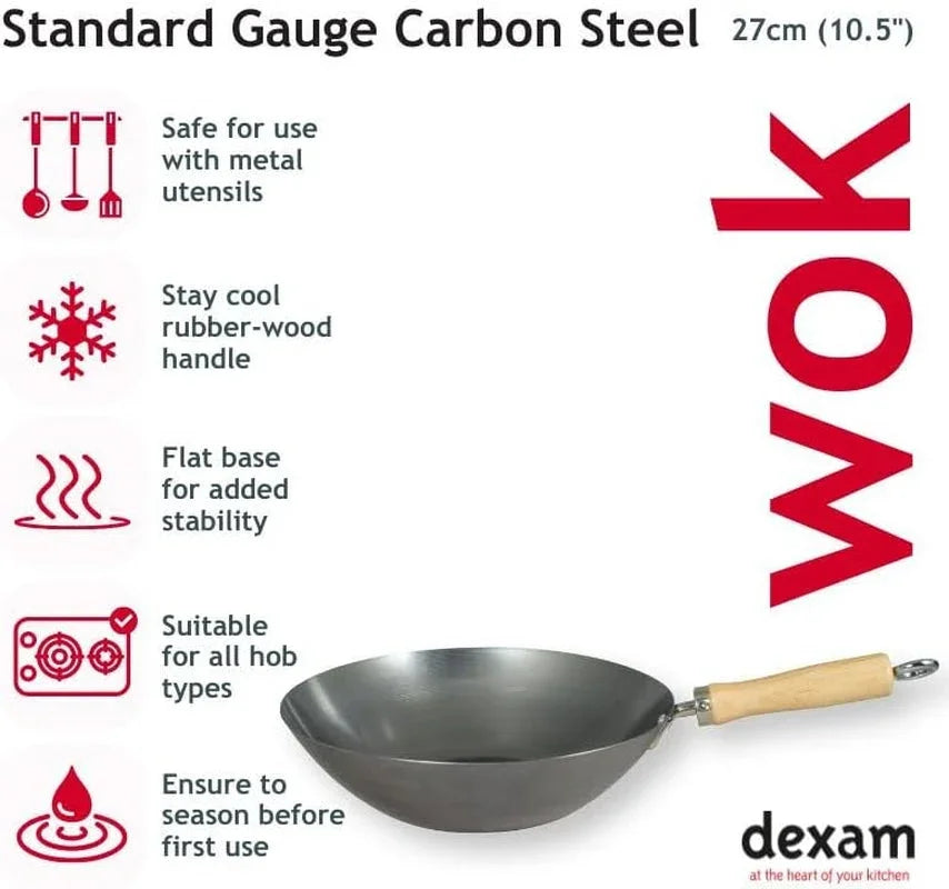 12108410-carbon-steel-wok-with-wood-handle-27cm-10-5-inch-silver-lacquer-finish
