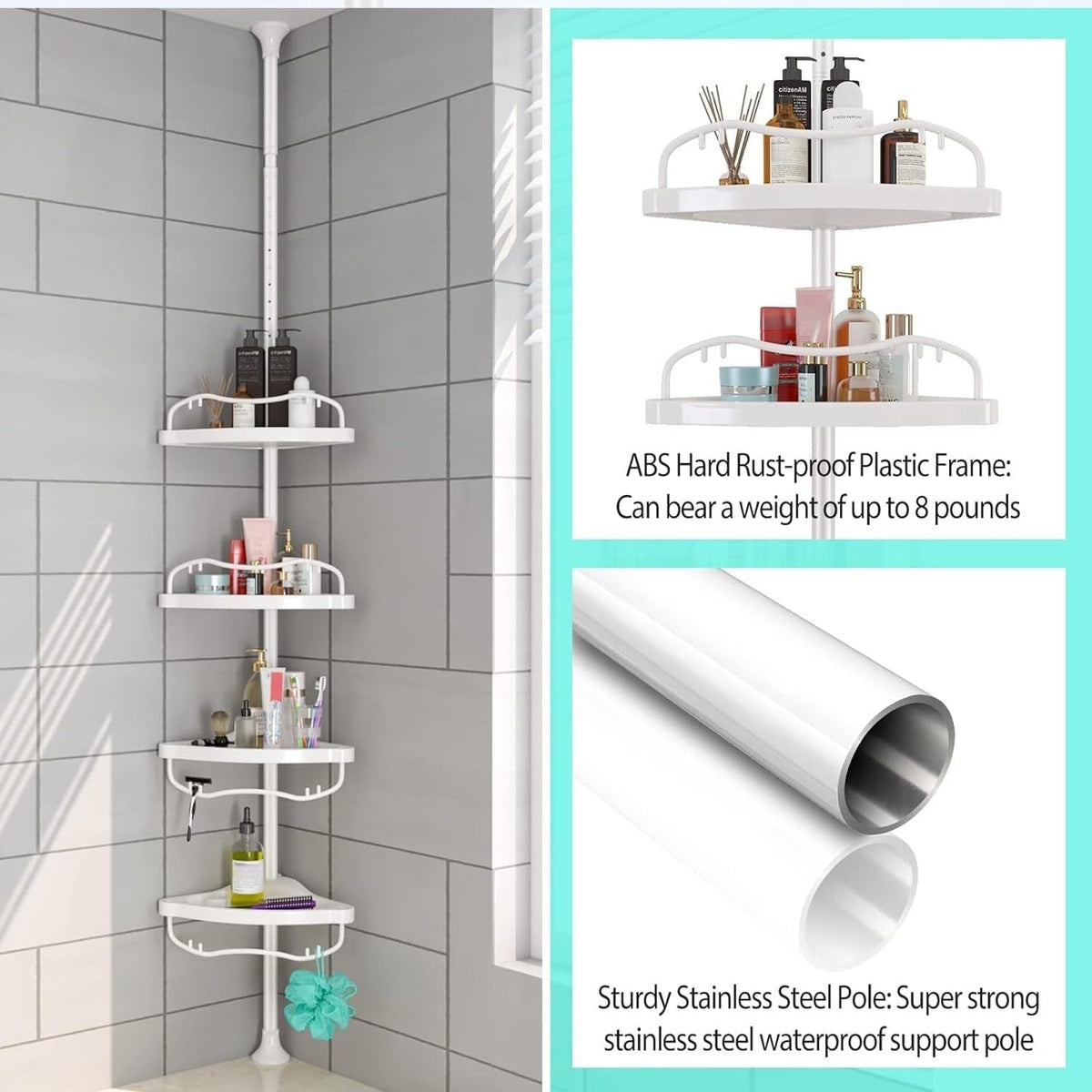 shower-caddy-tension-pole-with-4-abs-baskets-shower-storage-shelf-with-56-to-125-inch-adjustable-stainless-pole-for-bathroom-white