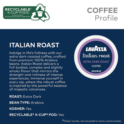Lavazza Italian Roast, Keurig Single Serve K-Cup Pods, 60Ct (6 Packs of 10)3