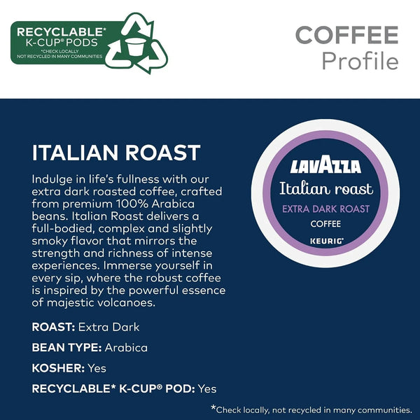 Lavazza Italian Roast, Keurig Single Serve K-Cup Pods, 60Ct (6 Packs of 10)3
