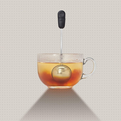 OXO Brew Twisting Ball Tea Infuser - Fine Mesh, Stainless Steel | Loose Leaf Tea Infuser, Reusable Strainer, Easy-Open Twist Design, Fits Different Sized Mugs, Dishwasher Safe9