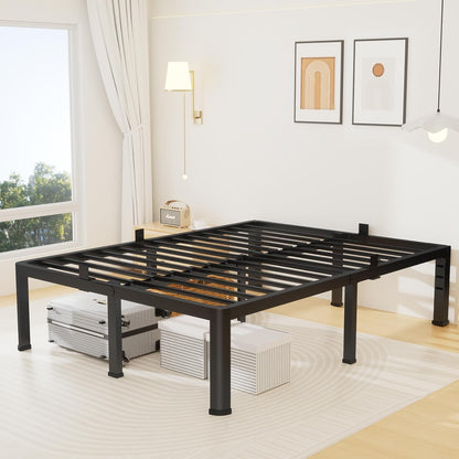 14 Inch King Metal Bed Frame with Rounded Leg, Mattress Stopper8