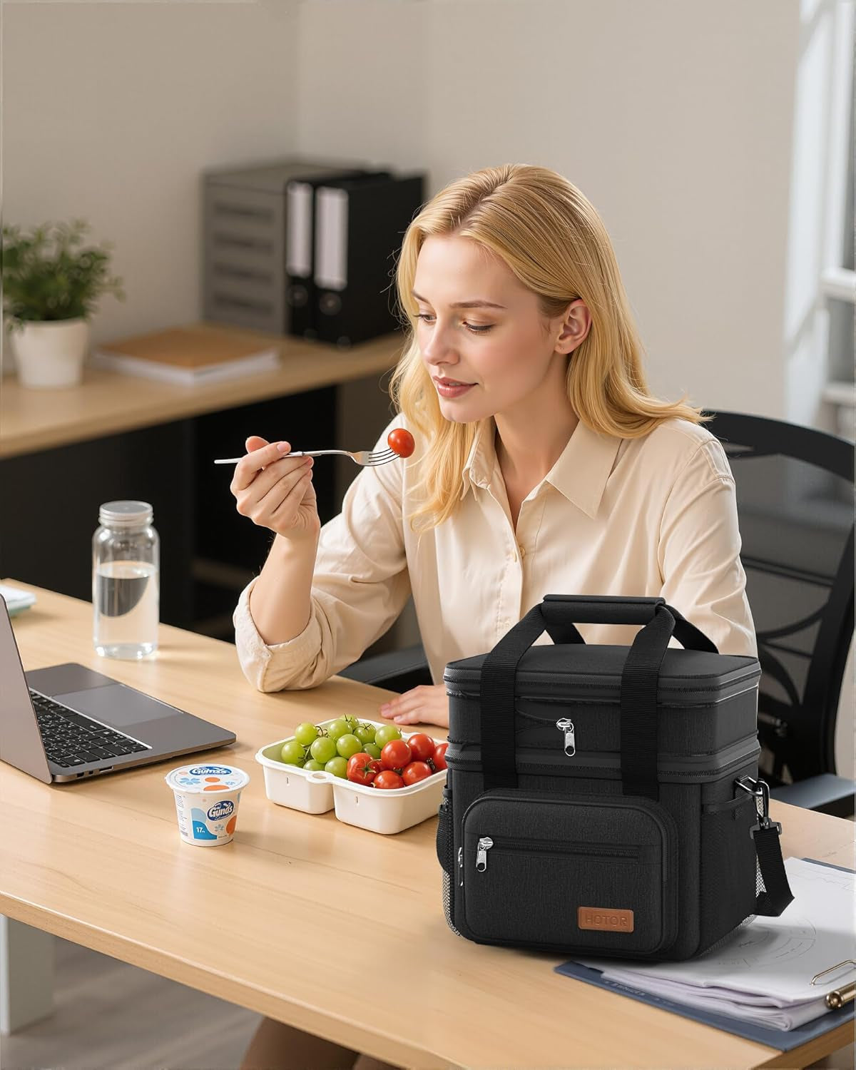 lunch-box-men-women-double-layer-insulated-lunch-bag-black-12l