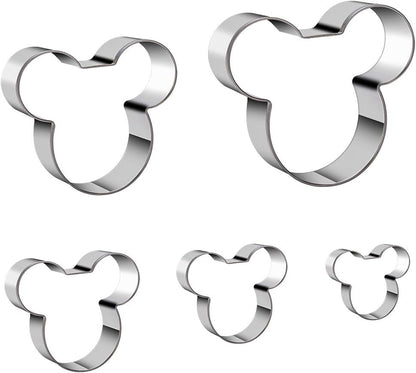 Mouse Cookie Cutter Sandwich Cutters for Kids DIY Lunchbox Bento Box Fruit Cutters Vegetable Cutters for Children Boys Girls, Pack of 57