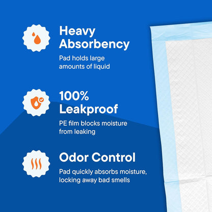 Chucks Pads Disposable Adult Underpads [100-Pack] 36"X36" XXXL Super-Absorbent Incontinence Bed Pads – Large Leak-Proof Mattress Protector Pee Pads for Adults, Seniors, Kids & Pets7