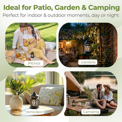 Citronella Candles Outdoor, 2 Pack Citronella Candle Lanterns with Lid5