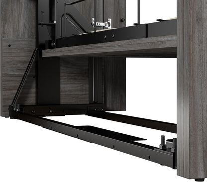Full Murphy Bed, Walnut Grey, Versatile, 66W4