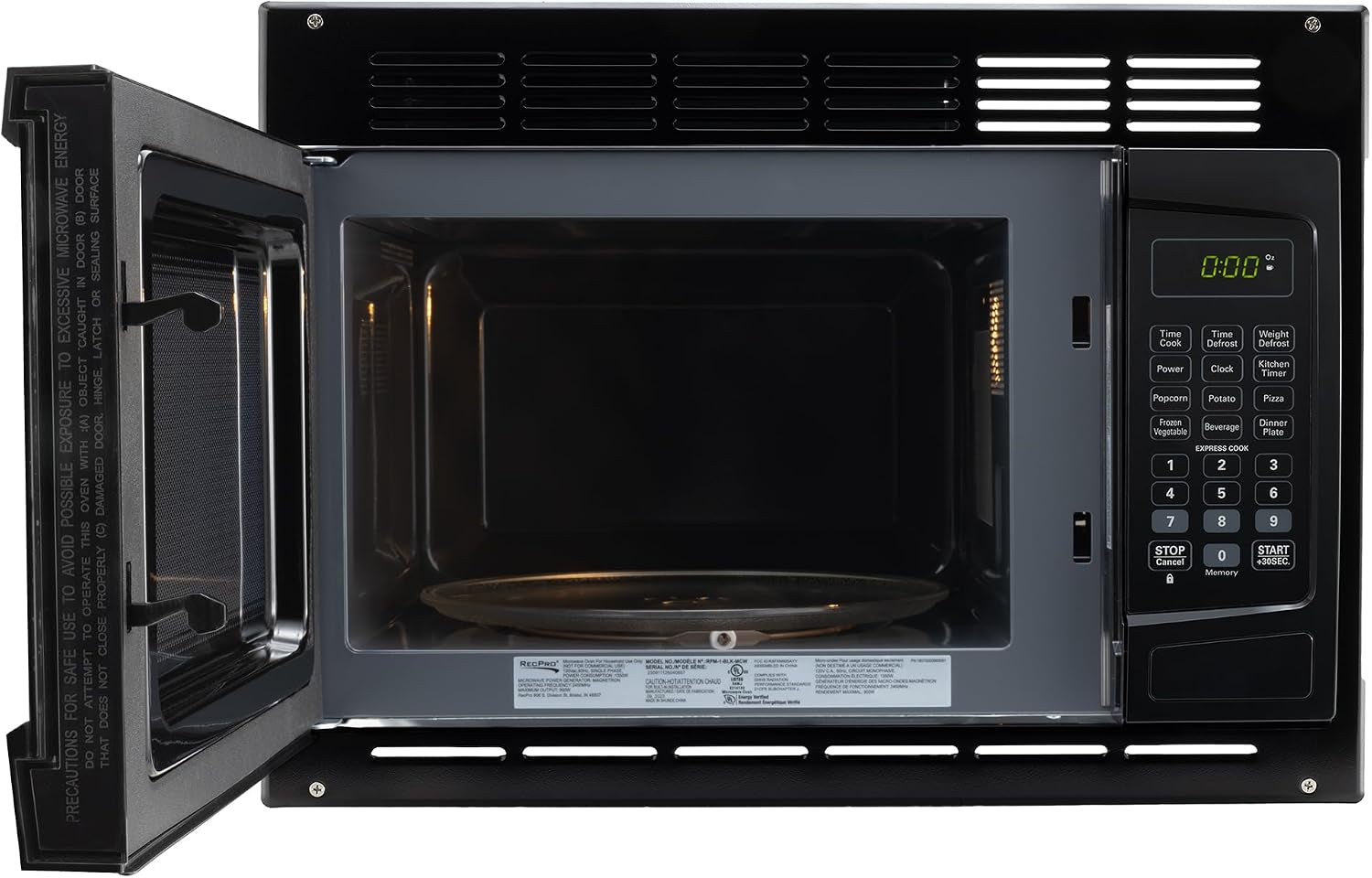 1-0-cu-ft-rv-microwave-with-trim-kit-black-900w-cooking-power-8-express-cook-presets-10-power-levels-instant-start