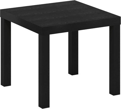 Classic Toolless Square Side Table, 1.8" Thick Tabletop, Black | Modern End Table, Simple Night Stand, Bedside Table, for Living Room, Bedroom7