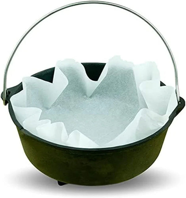 Campliner Disposable Dutch Oven Liners – 20 Pack Extra-Thick Parchment Paper Rounds for 10”–14” Cast Iron Dutch Ovens | Eco-Friendly Easy Cleanup Liners for Camping, Sourdough Baking & Outdoor Cooking1