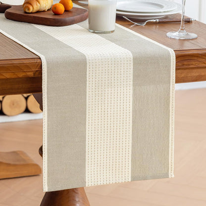 Line Macrame Table Runner,Light Coffee Table Runners 90 Inches Long1
