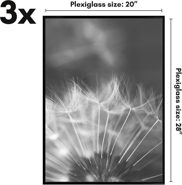 20X28 Picture Frame 3-Pack - Black2