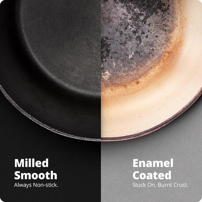 5-Quart Cast Iron Dutch Oven Pot with Lid – Milled Smooth Cooking Surface, Organically Pre-Seasoned with Flaxseed Oil, Heavy-Duty Cast Iron with Dual Handles for Oven-To-Table Cooking4