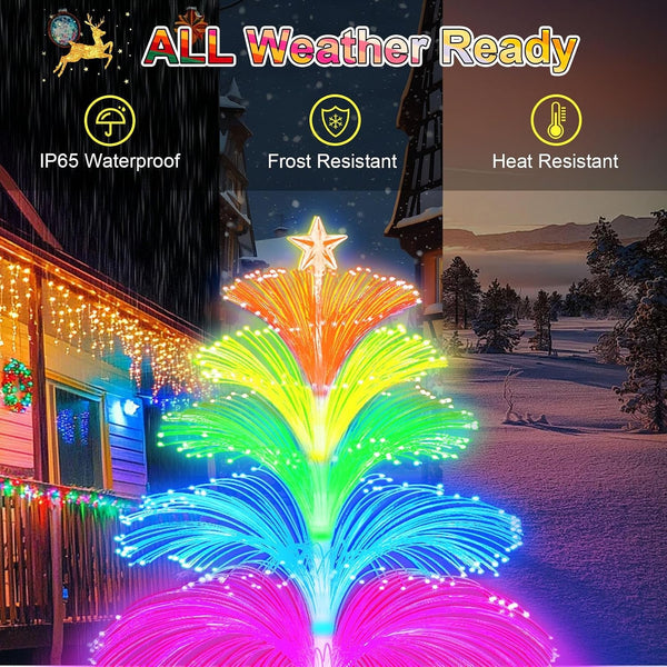 Solar Garden Lights Waterproof 3 Pack 7 Color Changing Outdoor Decorative Rainbow Jellyfish Lights for outside Yard Pathway Garden Decor Patio Lawn Gifts for Mother'S Women5