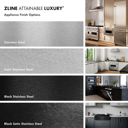ZLINE Autograph Edition 24" 1.2 Cu. Ft. Built-In Microwave Drawer with a Traditional Handle in Stainless Steel and Gold Accents4