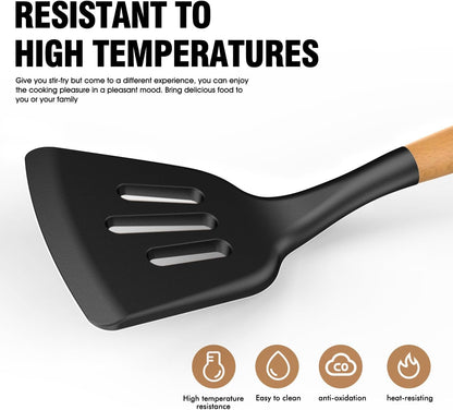 Silicone Kitchen Utensils Set, Heat-Resistant Cooking Utensils, Bpa-Free7