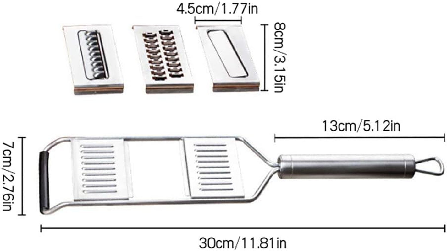 multi-purpose-grater-peeler-and-cutter-3-interchangeable-accessories-for-kitchen-with-stainless-steel-8-piece-vegetable-salad-chopper-slicer-silver