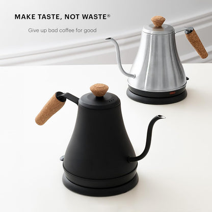 27Oz Bistro Gooseneck Electric Water Kettle, Pour over Coffee & Tea, Stainless Steel, Matte Black7