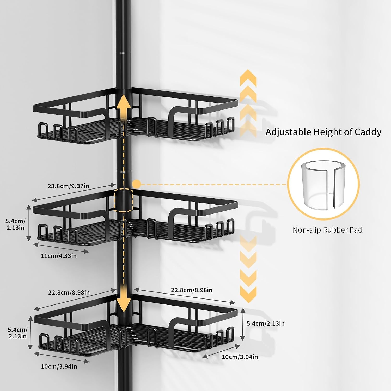 tension-pole-shower-caddy-corner-for-bathroom-adjustable-25in-114in-floor-to-ceiling-standing-shower-tension-rod-organizer-4-tier-storage-shelves-with-hooks-black