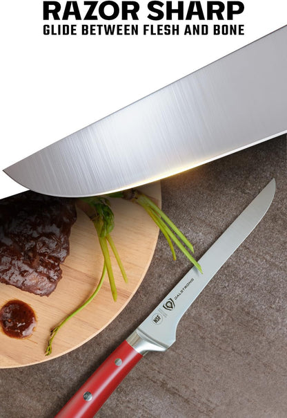 6" Boning Knife - Crimson Red Handle2