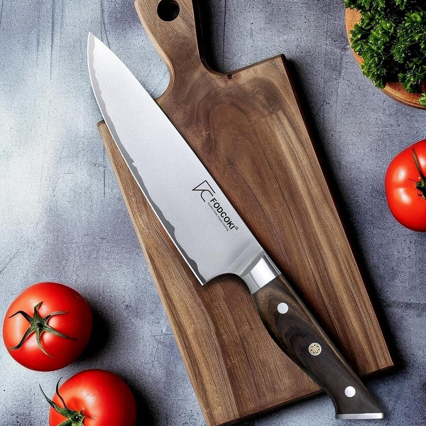 Japanese Chef Knife 8 Inch Kitchen Sharp Knife High Carbon Steel AUS10 with Ebony Wood Handle Professional Chefs Knife for Cutting Meat Vegetable3