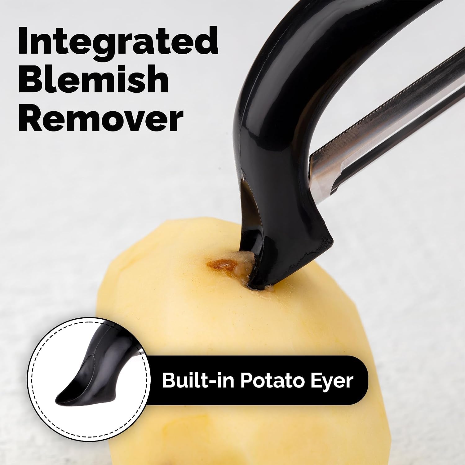 premium-vegetable-peeler-for-kitchen-swivel-peeler-with-razor-sharp-stainless-steel-blades-strong-ergonomic-handle-dishwasher-safe-easy-to-use-with-blemish-remover-black