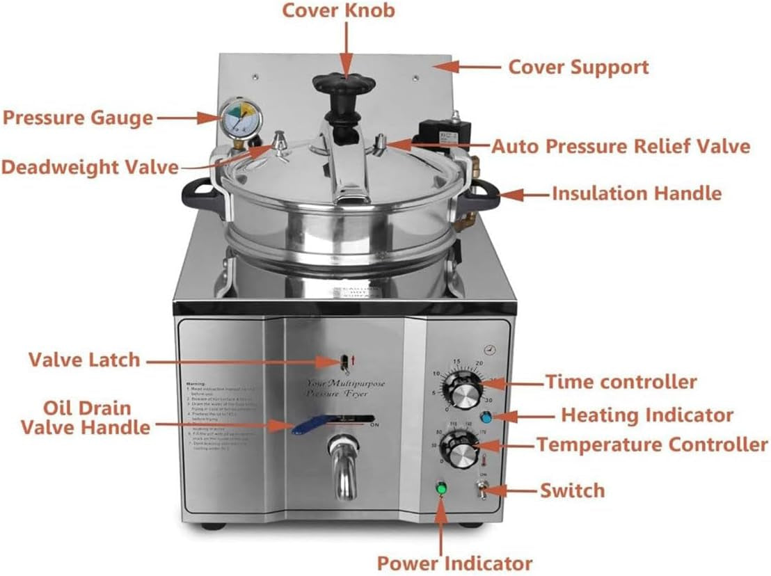 16l-electric-countertop-pressure-fryer-commercial-high-pressure-fried-chicken-stove-for-restaurant-snack-shops