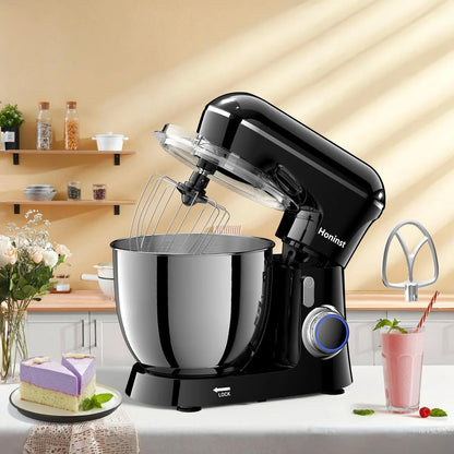 Stand Mixer, 6.5QT 10-Speed Tilt-Head 3-IN-1 Electric Food Mixer | Kitchen Mixer with Bowl, Dough Hook, Whisk and Beater, Household Mixer for Baking, Cake and Most Home Cooks, Dishwasher Safe7