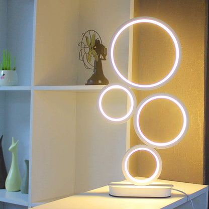 LED Table Lamp, Modern Dimmable Bedside Table Light, 18W, 3 Color Modes, for Living Room, Bedroom, Office, Nightstand, Bookshelf (White)1
