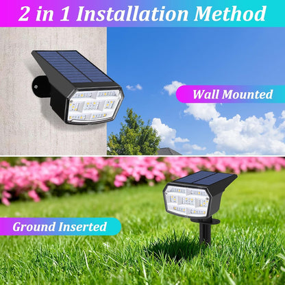 8-Pack Solar Spot Lights Outdoor Waterproof,Landscape Spotlight Multicolor6
