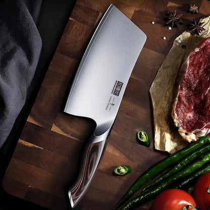 Cleaver Knife 7 Inch, Ultra Sharp Vegetable Meat Chopper Knife6