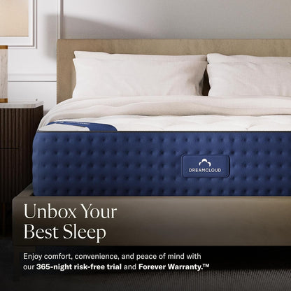 Dreamcloud 12" Full Mattress, Luxury Gel Memory Foam, 1 Year Trial5