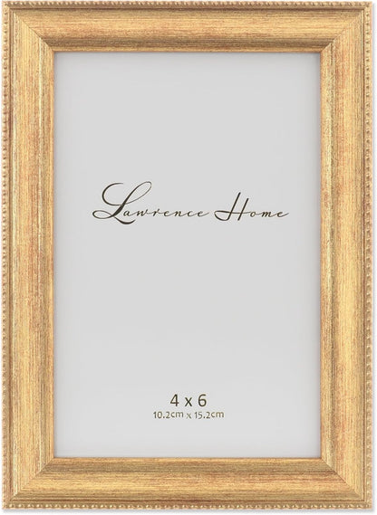 Classic Bead Picture Frame, 4X6, Gold1