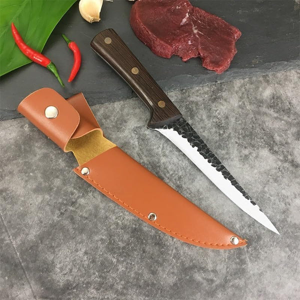 Meat Cleaver,Cleaver Knife, 1PCS Forged Slaughter Knife Boning Knife Chef Knife Cooking Knife Kitchen Knife Sharp Knife High Carbon Steel Fishing Sharp Knife(B)6
