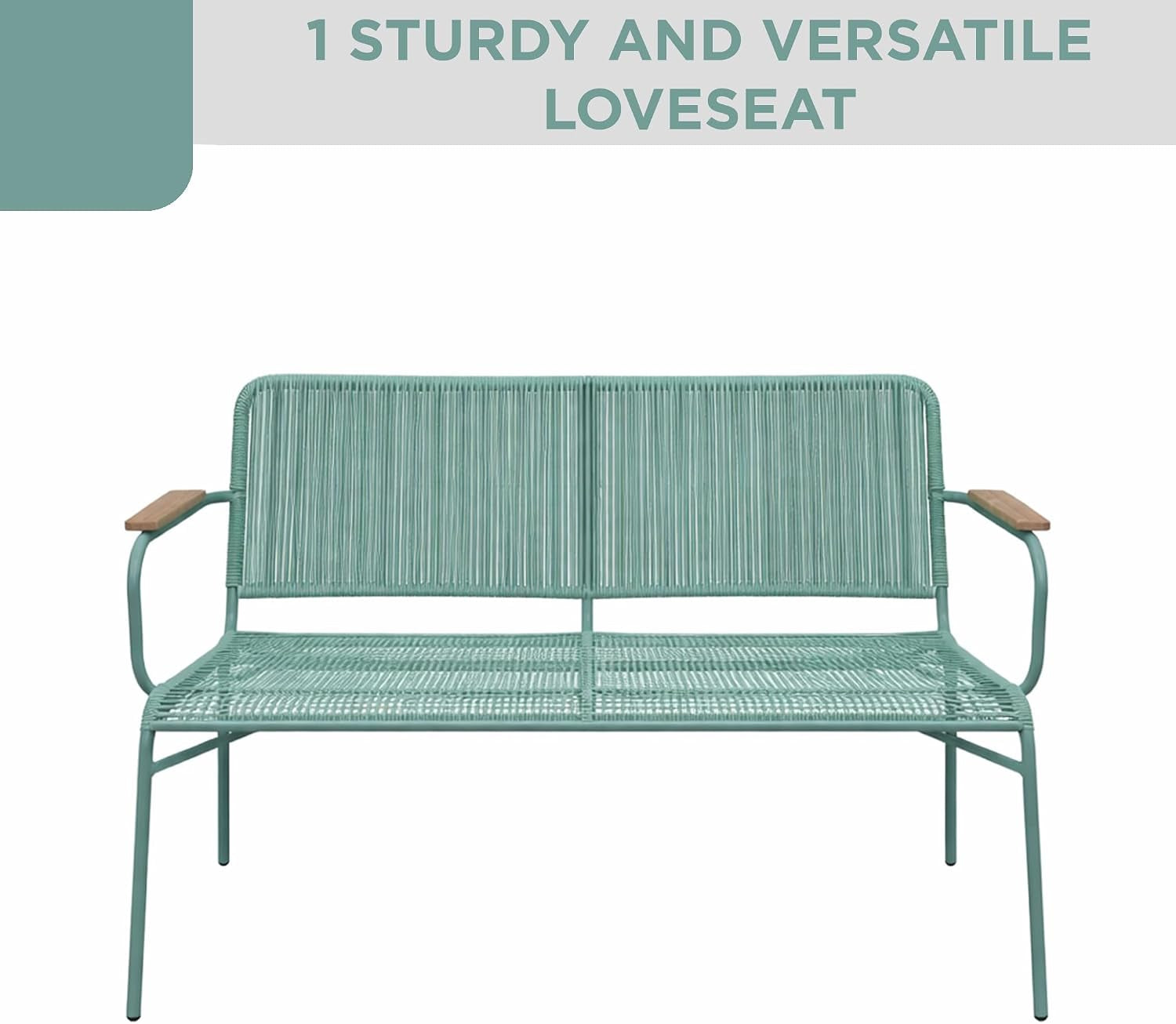 alpine-corporation-vtfam170a-4-piece-outdoor-rope-woven-patio-conversation-set-sofa-bench-2-armchairs-coffee-table-modern-metal-frame-with-wood-armrests-indoor-outdoor-seating-set