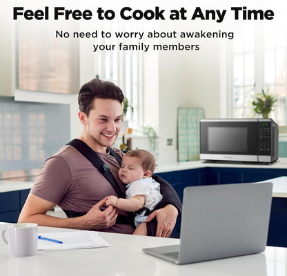 BLACK+DECKER Countertop Microwave Oven 0.9 Cu Ft, 6 Auto Menus, Child Lock, Memory Function, 10 Power Levels, Easy One-Touch Start, Digital Panel, 900W8