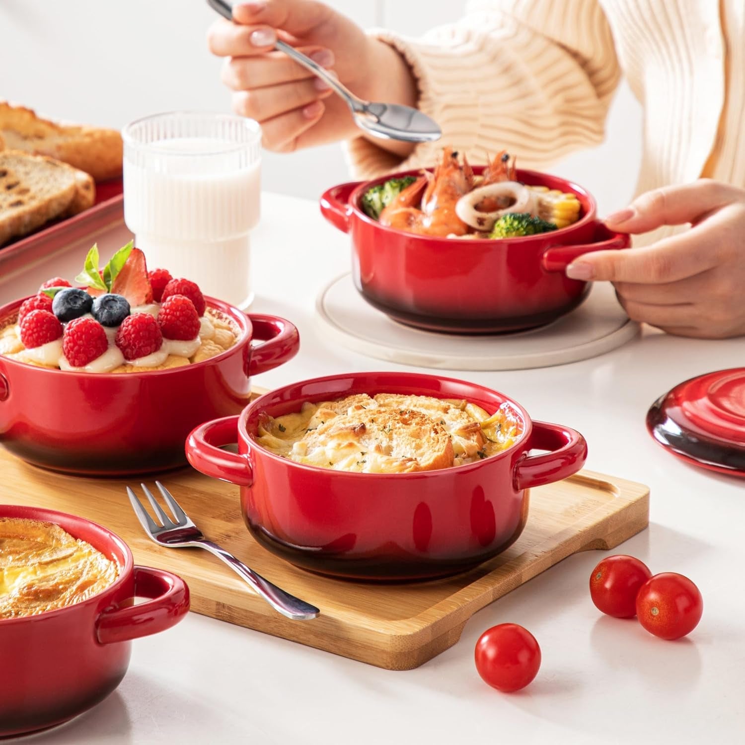 mini-cocotte-set-12-oz-small-casserole-dishes-with-lids-soup-bowls-with-handles-individual-baking-ramekins-oven-microwave-dishwasher-safe-set-of-4-red