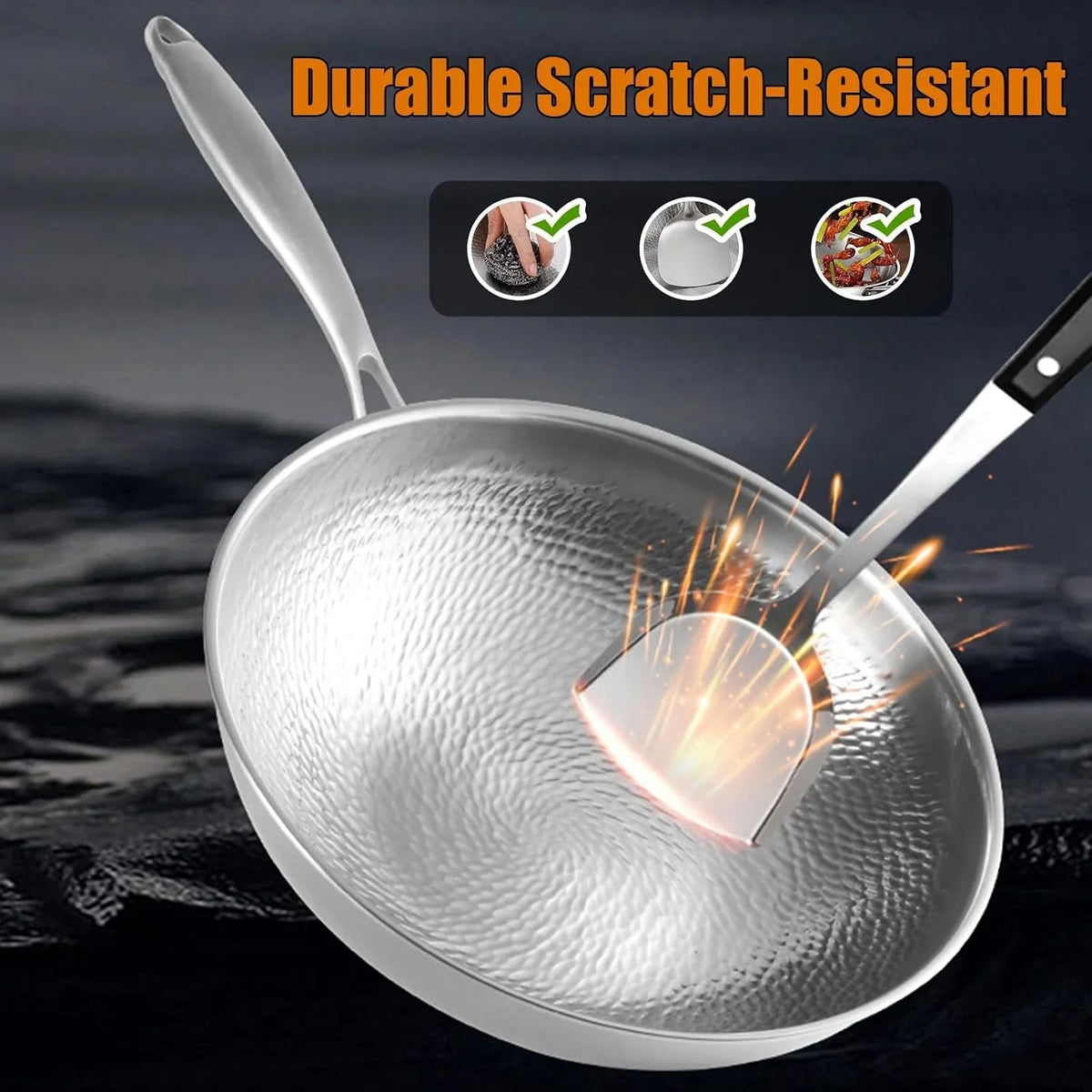 titanium-wok-pure-titanium-hammered-no-coating-non-stick-cookware-frying-pans-ultra-durable-scratch-resistant-dishwasher-oven-safe-kitchen-induction-compatible-smooth-12inch
