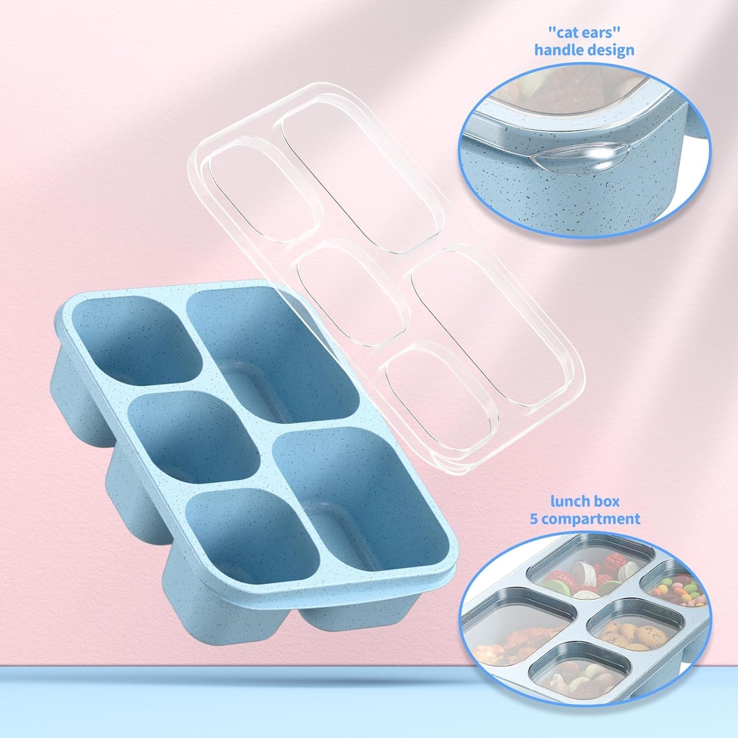 bento-box-adult-lunch-box-4-pack-5-compartment-meal-prep-container-for-kids-reusable-food-storage-snack-containers-stackable-for-school-work-and-travel-wheatgreen-blue-pink-beige
