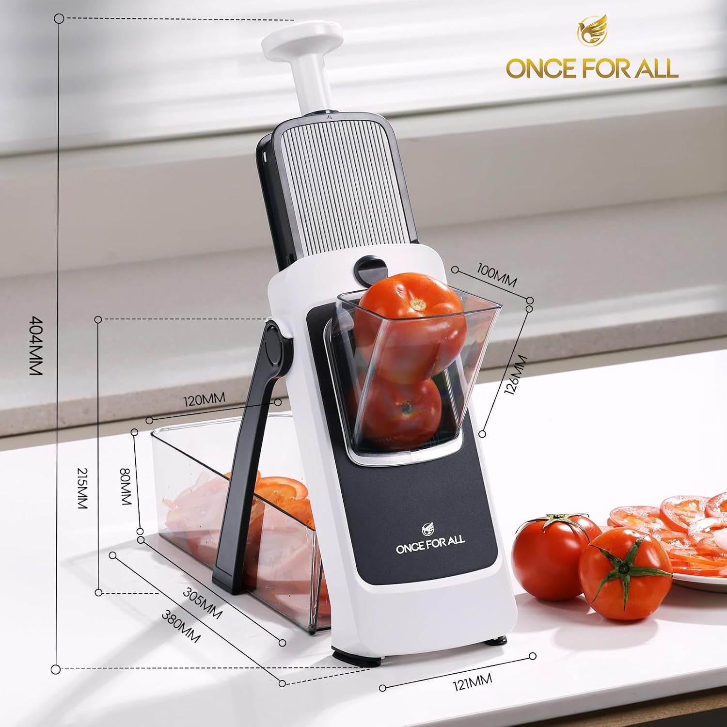 safe-mandoline-slicer-pro-veggie-slicer-with-container-gray
