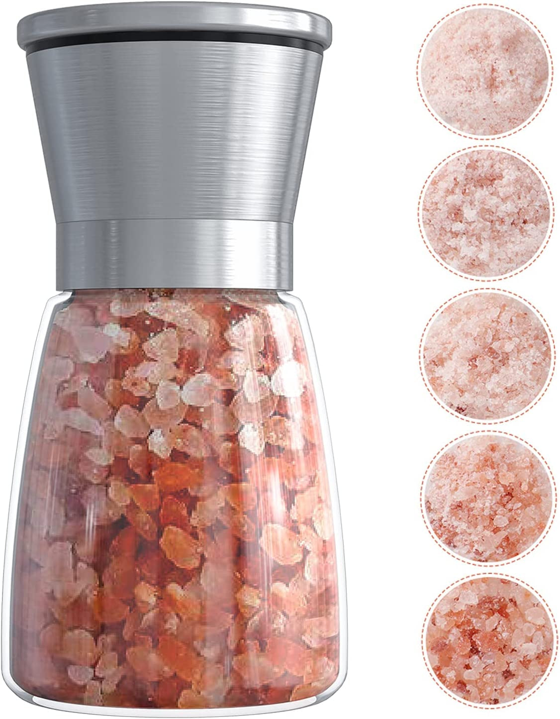 original-stainless-steel-salt-or-pepper-grinder-top-spice-mill-with-ceramic-blades-brushed-stainless-steel-and-adjustable-coarseness-by-pepper-grinder-single-package