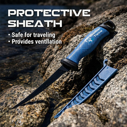 Fishing Knife, High Performance Stainless Steel Blade with Non-Slip Grip Handle and Protective Sheath for Freshwater and Saltwater Fishing, 5 Inch Bait Knife4