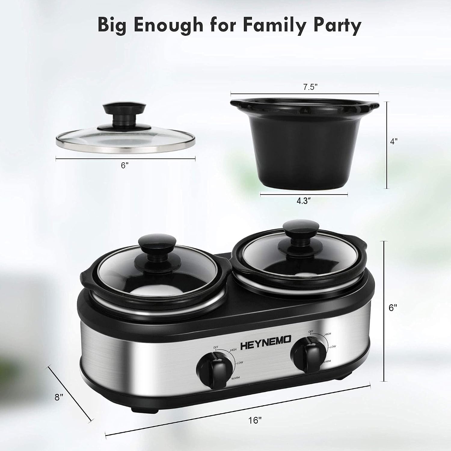 double-slow-cooker-buffet-servers-and-warmers-dual-2-pot-slow-cooker-food-warmer-adjustable-temp-dishwasher-safe-removable-ceramic-pot-glass-lid-2-x-1-25-qt-portable-small-crock-cooker