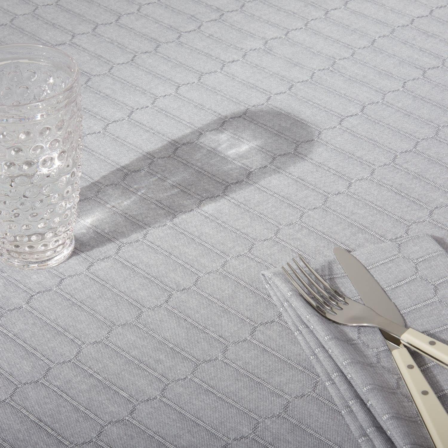 honeycomb-modern-farmhouse-tablecloth-charcoal-grey-60x102