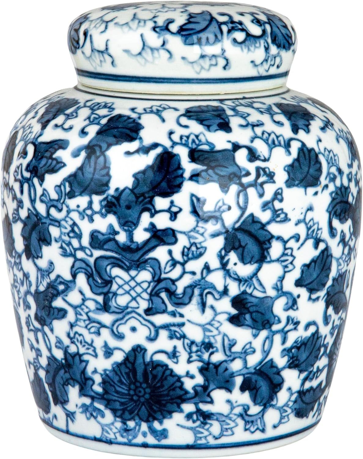 creative-co-op-blue-white-ceramic-ginger-jar-with-lid