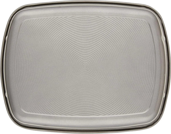 Total Bakeware Nonstick Roaster, Roasting Pan with Rack, 17-Inch X 13-Inch, Gray15
